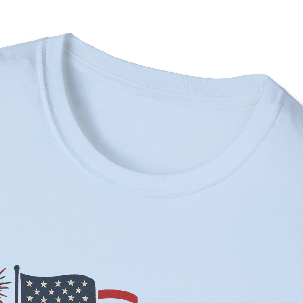 July 4th 250th Anniversary T-Shirt – Patriotic American Flag Fireworks Tee