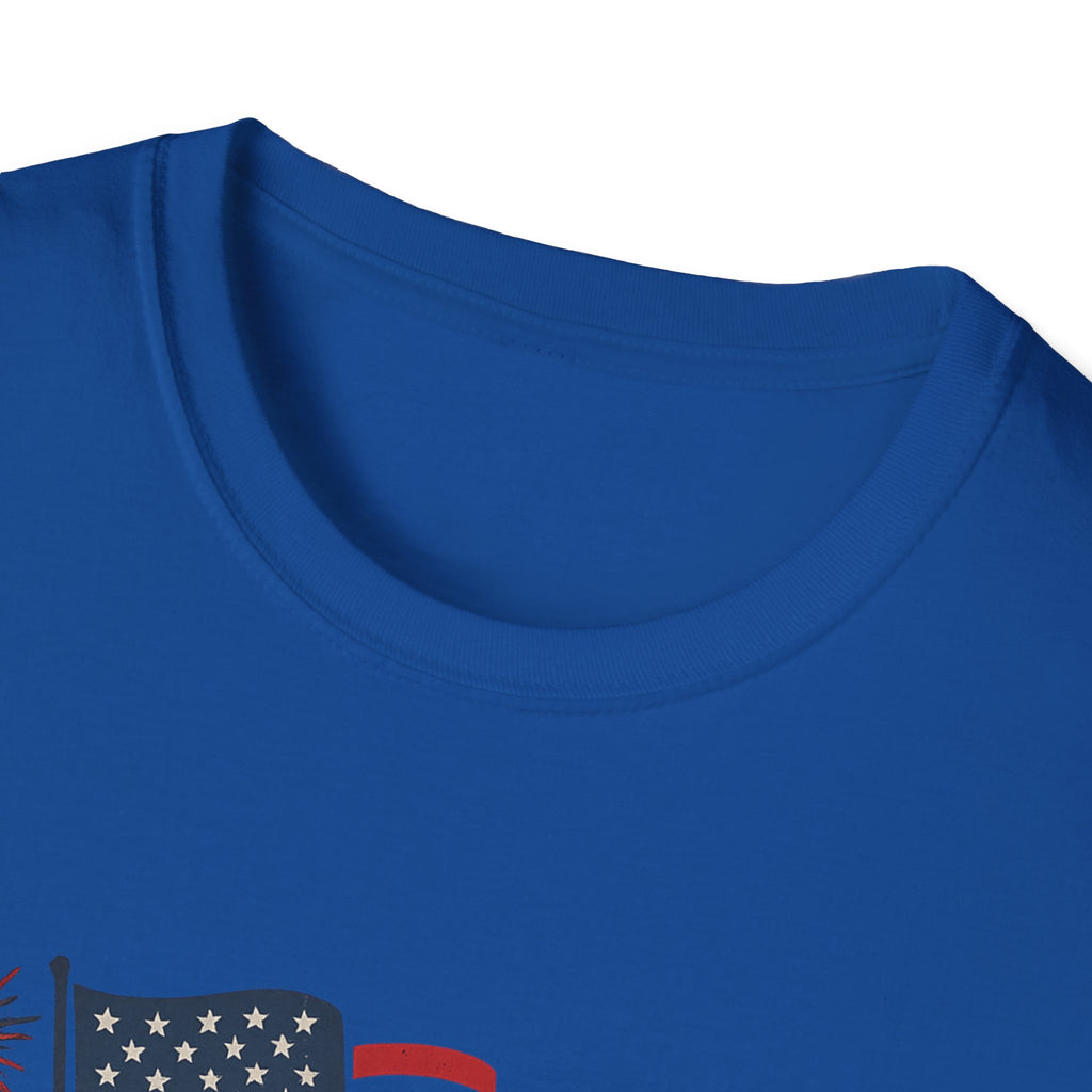 July 4th 250th Anniversary T-Shirt – Patriotic American Flag Fireworks Tee