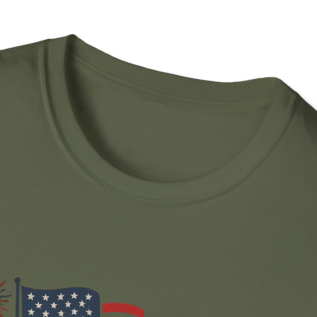 July 4th 250th Anniversary T-Shirt – Patriotic American Flag Fireworks Tee